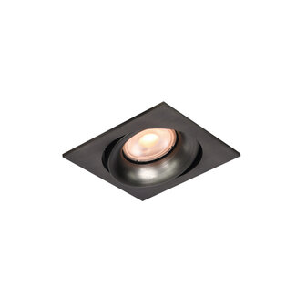 Artdelight Inbouwspot Alice Vierkant - Gun Metal