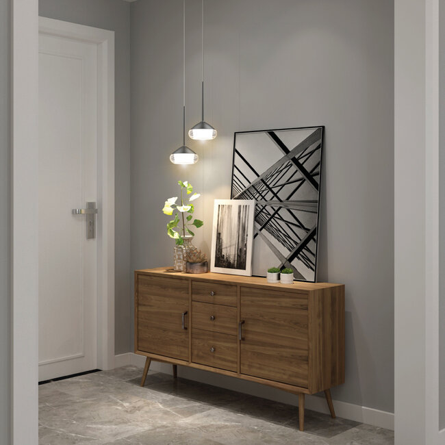 Artdelight Hanglamp Phoenix - Staalgrijs