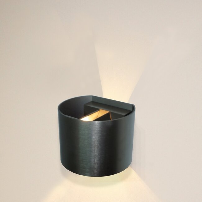 Artdelight Wandlamp Gyro - Gun Metal