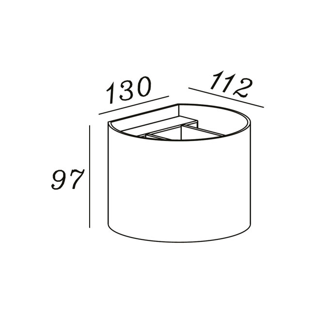 Artdelight Wandlamp Gyro - Gun Metal