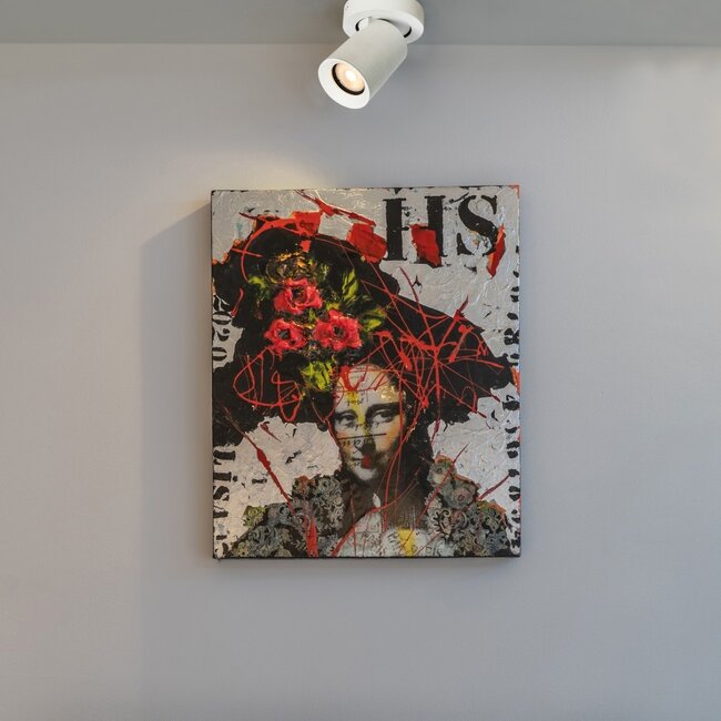 Artdelight Plafondlamp Megano 1L Rond - Wit