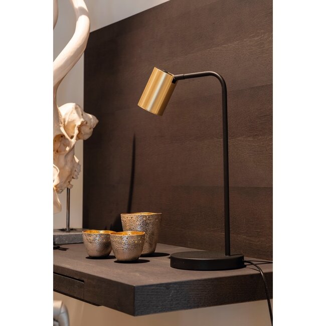 Artdelight Tafellamp Megano - Zwart/Goud