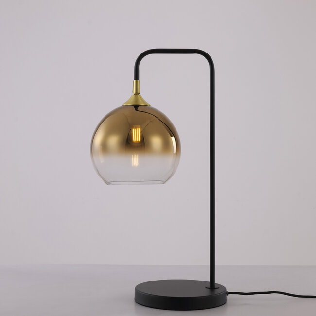 Artdelight Tafellamp Dajano - Zwart/Goud