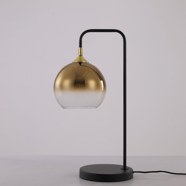 Artdelight Tafellamp Dajano - Zwart/Goud