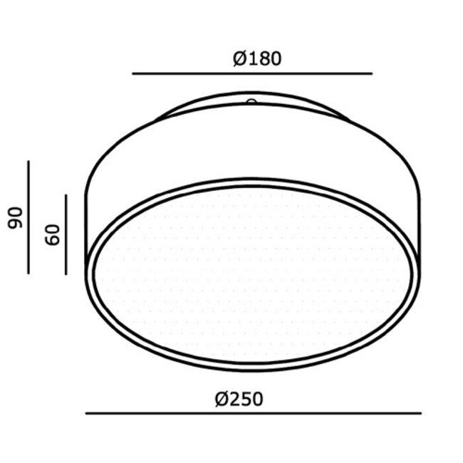 Artdelight Plafondlamp Chicago 250 - Warm Goud