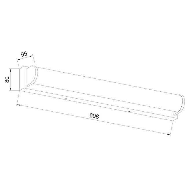 Artdelight Wandlamp Salto - Zwart