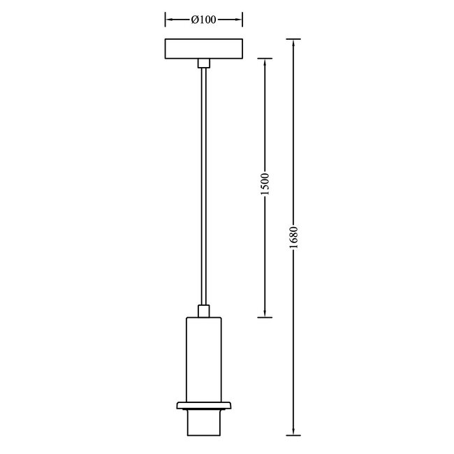 Artdelight Pendel Pipe - Goud
