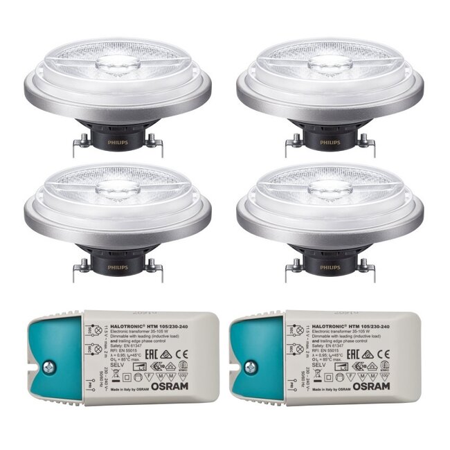 Artdelight Plafondlamp Dutchess 4L - Aluminium