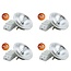 Artdelight Plafondlamp Dutchess 4L SQ - Aluminium