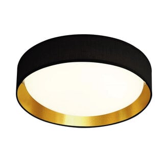 Searchlight Plafondlamp Gianna Ø50cm - Zwart/Goud