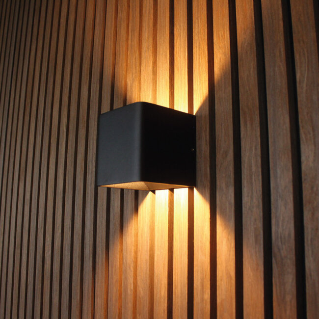 Artdelight Wandlamp Fulda - Zwart