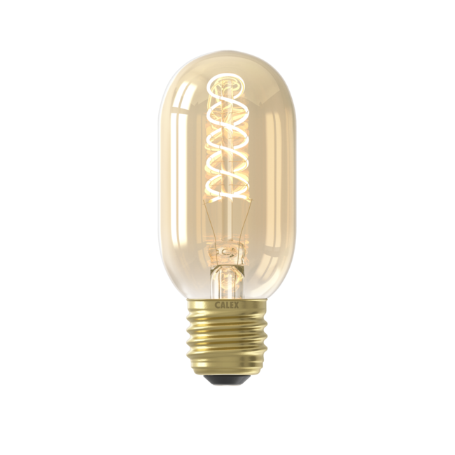 Calex E27 Led Filament Buis 110mm Gold 3,8W 2100K 200lm - Dimbaar