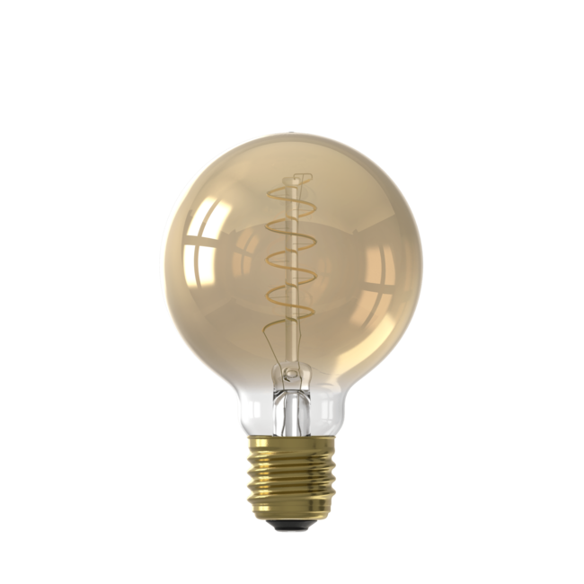 Calex E27 Led Filament Globe 80mm Gold 3,8W 2100K 250lm - Dimbaar