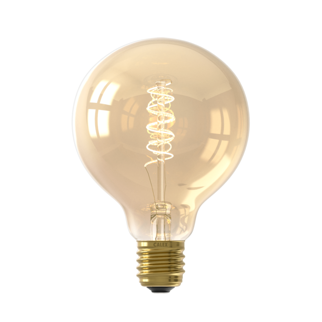 Calex E27 Led Filament Globe 95mm Gold 3,8W 2100K 250lm - Dimbaar