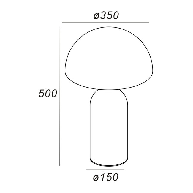 Artdelight Tafellamp Best 35 - Brons