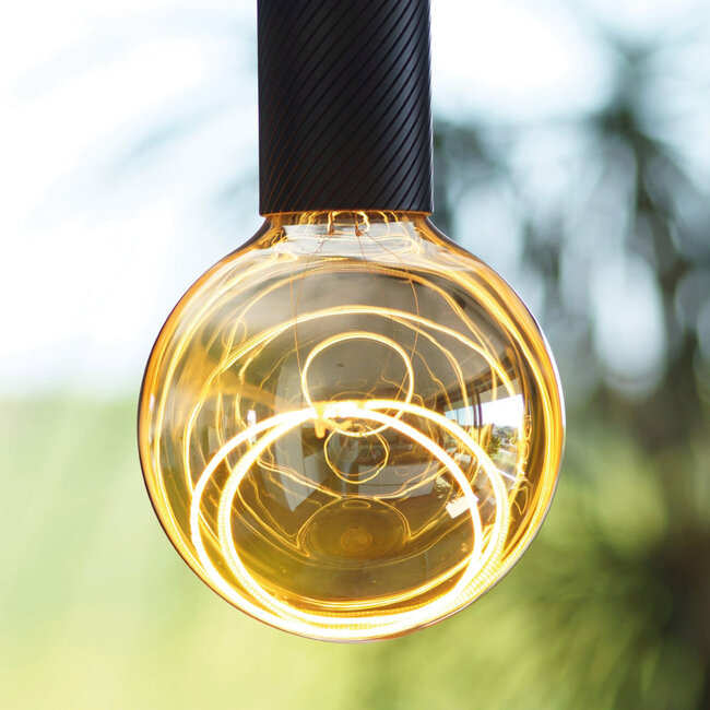 Segula  Lamp Illusion LED E27 Globe 125mm - Smokey Crescent Double Slanting