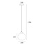 Artdelight Hanglamp Marino 20cm - Amber - 2e kans