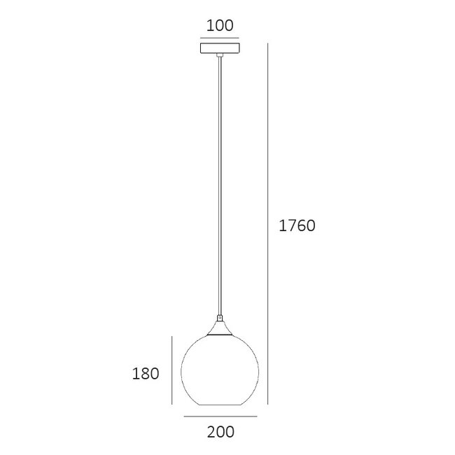 Artdelight Hanglamp Marino 20cm - Smoke Grijs - Verpakkingschade