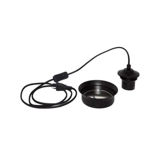 Artdelight Tafellamp Mirror Ring - Zwart - Verpakkingschade