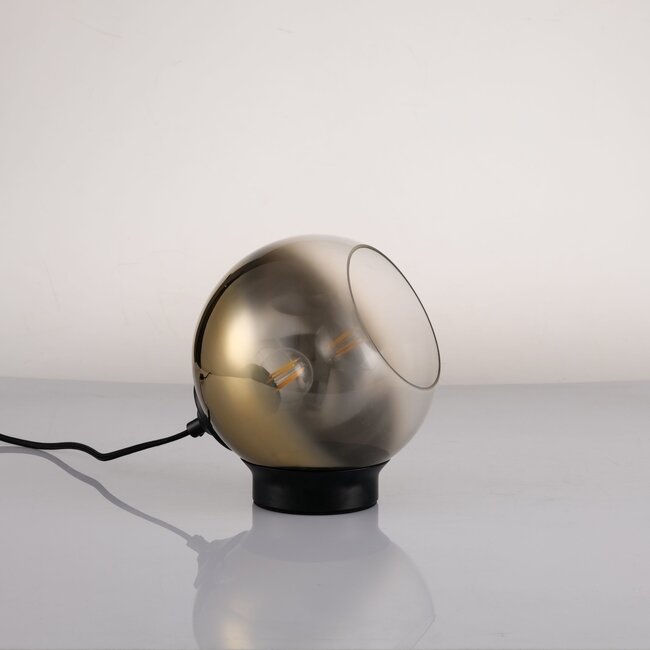 Artdelight Tafellamp Mirror Ring - Zwart - Verpakkingschade