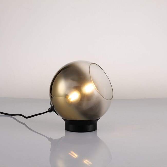 Artdelight Tafellamp Mirror Ring - Zwart - Verpakkingschade