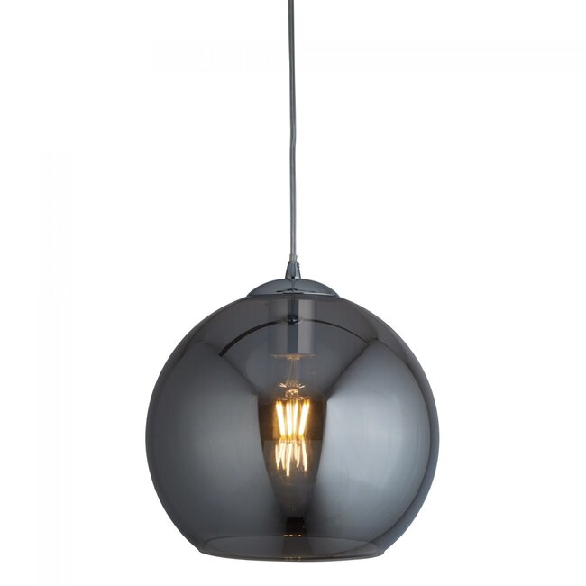 Searchlight Hanglamp Balls 25cm - Chroom/Smoke - Verpakkingschade