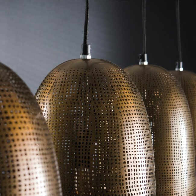 HELDR! Hanglamp Ciro 4L - Antiek Brons