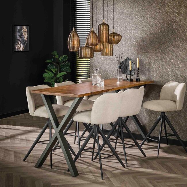 HELDR! Hanglamp Cerise 7L - Amber Glas