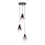 HELDR! Hanglamp Mera 3L - Rookglas/Transparant