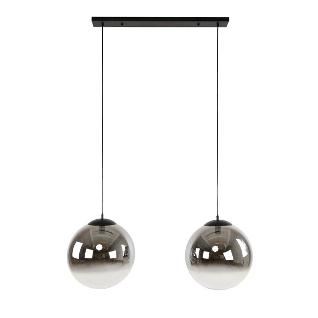 HELDR! Hanglamp Sava 2L XL - Rookglas/Transparant