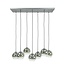 HELDR! Hanglamp Sava 7L - Rookglas/Transparant