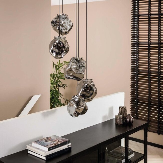 HELDR! Hanglamp Cella 5L - Chroom