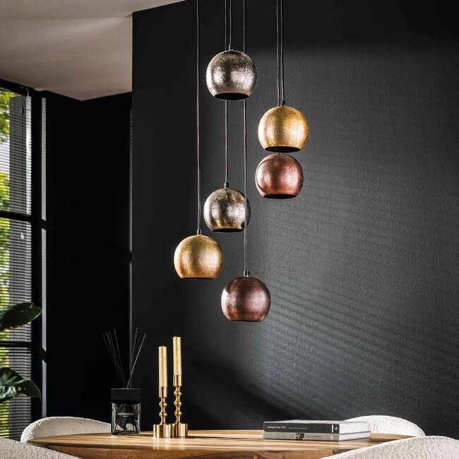 HELDR! Hanglamp Levara 6L - Multicolor