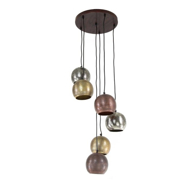 HELDR! Hanglamp Levara 6L - Multicolor
