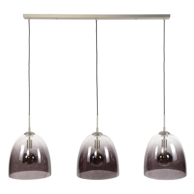 HELDR! Hanglamp Villa 3L - Rookglas/Transparant