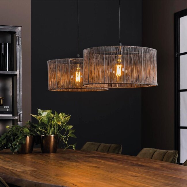 HELDR! Hanglamp Andria 2L - Oud Zilver