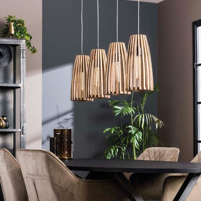 HELDR! Hanglamp Ovara 4L - Mango Hout