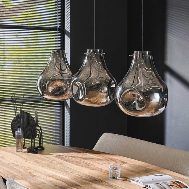 HELDR! Hanglamp Viola 3L - Chroom