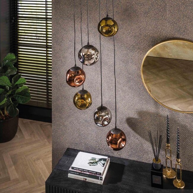 HELDR! Hanglamp Zara 6L - Multicolor