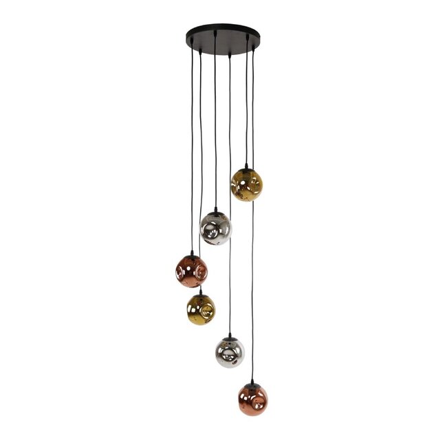 HELDR! Hanglamp Zara 6L - Multicolor