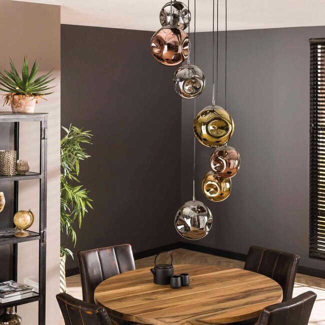 HELDR! Hanglamp Zara II 7L - Multicolor