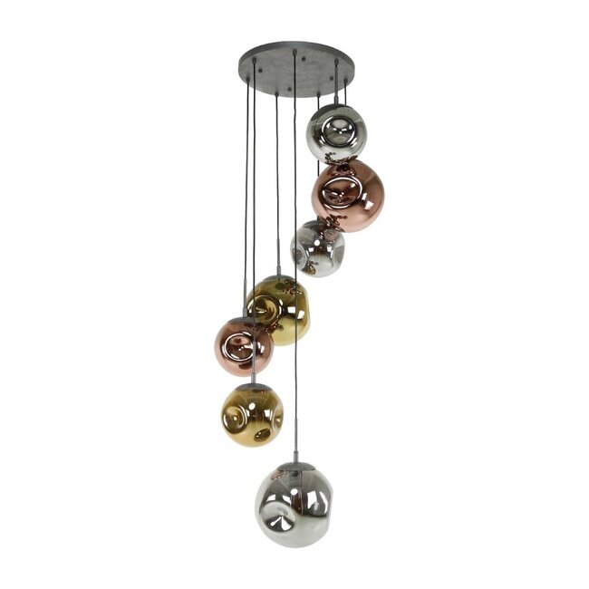 HELDR! Hanglamp Zara II 7L - Multicolor