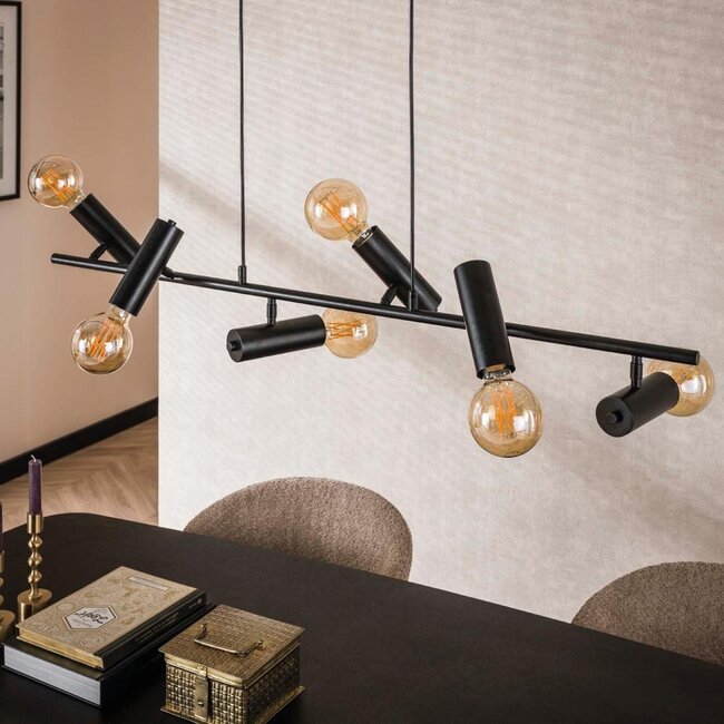 HELDR! Hanglamp Cora 6L - Zwart