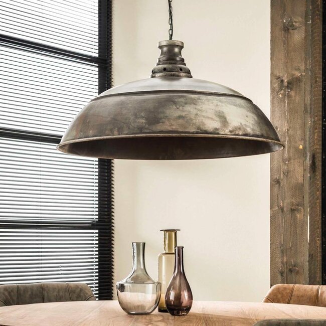 HELDR! Hanglamp Leona Ø80cm - Oud Zilver