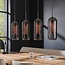 HELDR! Hanglamp Piero 4L - Rookglas