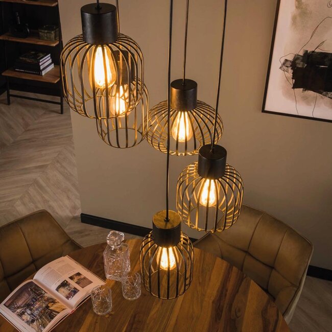 HELDR! Hanglamp Nuvo 5L - Charcoal