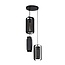 HELDR! Hanglamp Luano 3L - Zwart