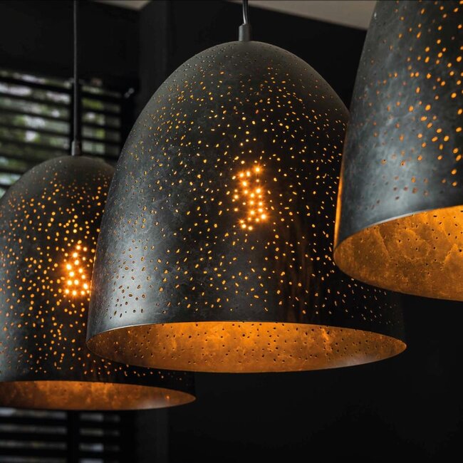 HELDR! Hanglamp Como 3L - Charcoal