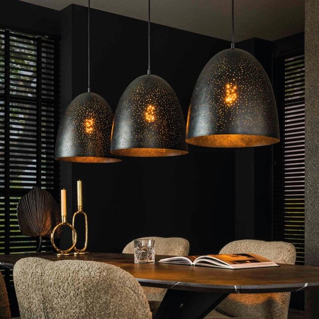 HELDR! Hanglamp Como 3L - Charcoal