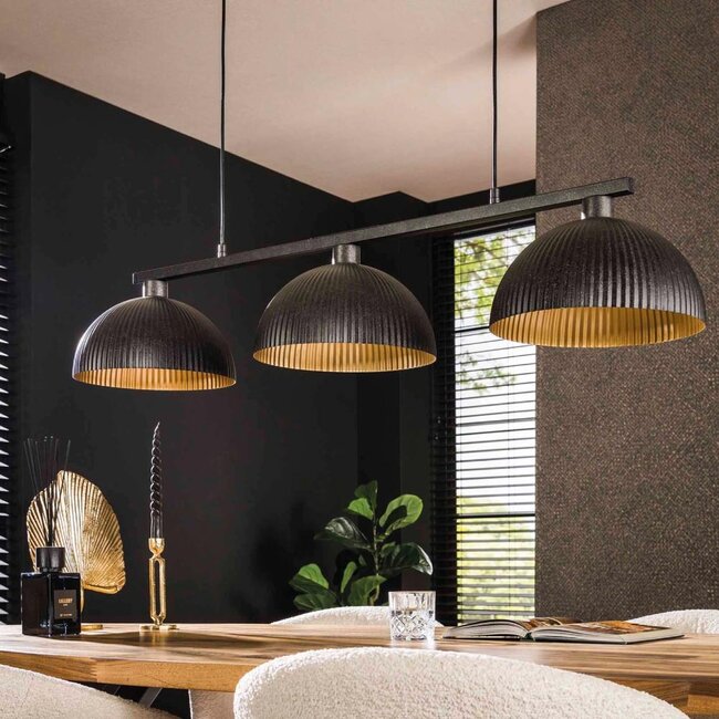 HELDR! Hanglamp Serra II 3L - Zwart
